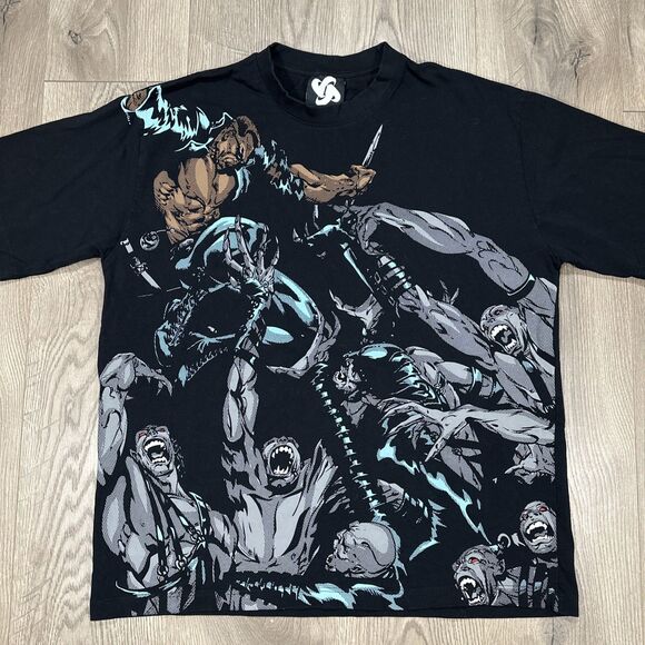 Soular Brand Blade Movie Comic Wesley Snipes T shirt Size Large Graphic AOP - Picture 2 of 8